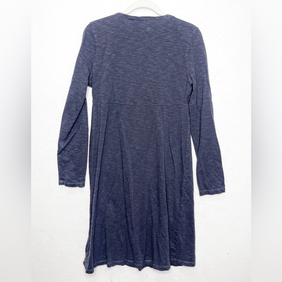 Horny Toad Heathered Dark Grey Faux Wrap Dress Size Large - Picture 2 of 3